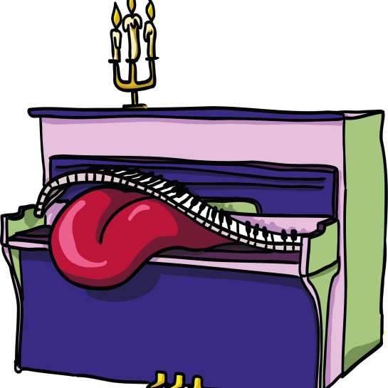 illustratie piano